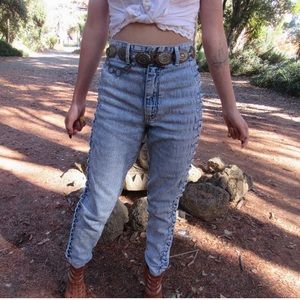24” high waisted vintage jeans